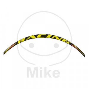 Wheel rim sticker JMT racing galben