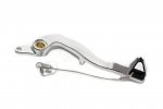 Brake pedal MOTION STUFF 83P-0621002 silver body, black steel fixed tip Steel Fixed Tip