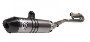 Sistem de evacuare complet 1x1 MIVV OVAL Titan / Capac Carbon